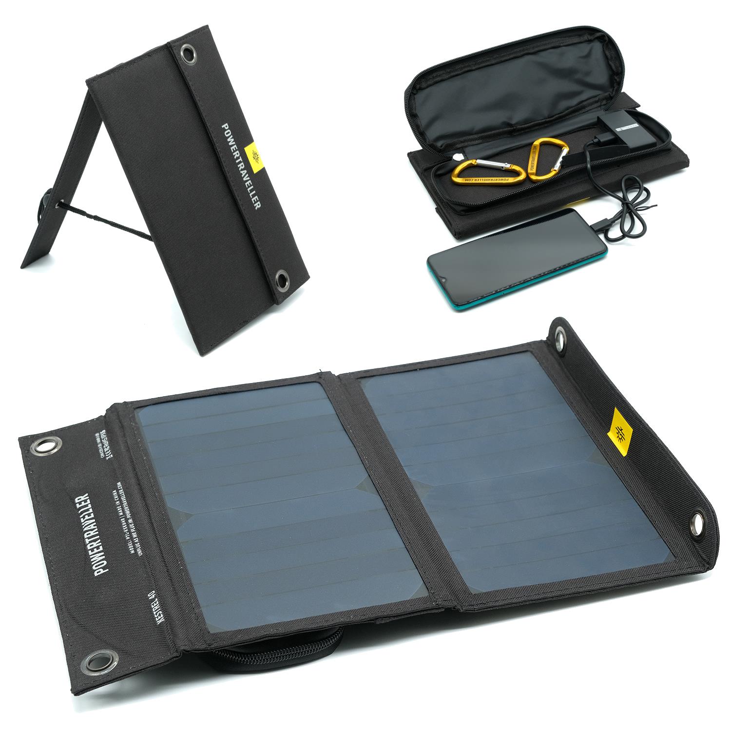 Katlanabilir Solar Powerbank 10.000 Mah & 12 W Güneş Paneli